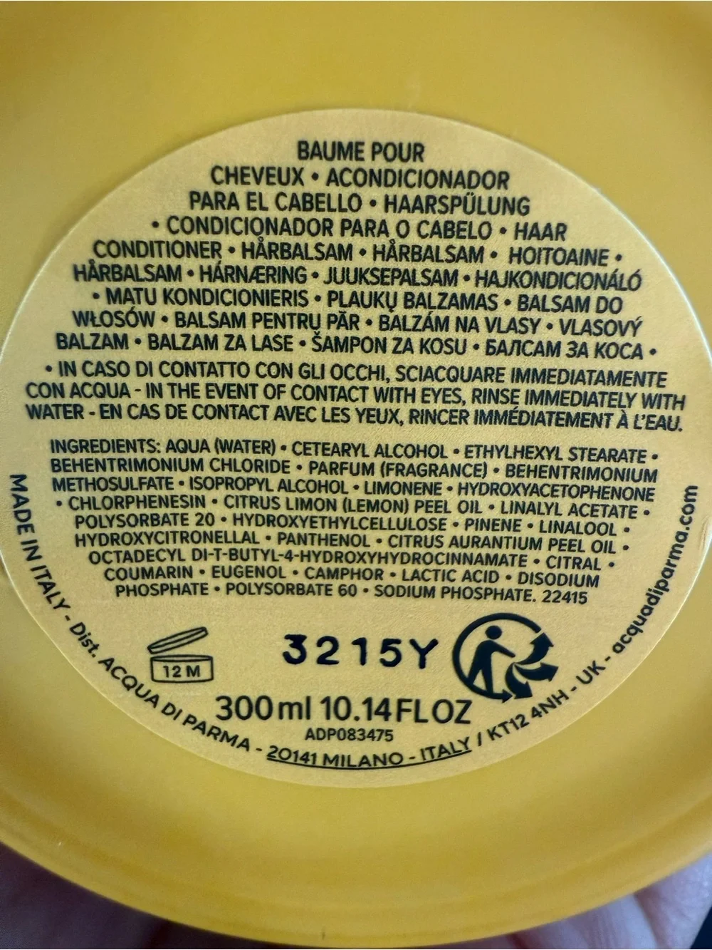 NEW Acqua Di Parma Colonia Hair Conditioner